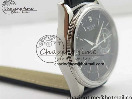 Edition SS on SA3165 Black Leather Strap Black Sticks Date Dial BP Maker Best Markers Real 50519 Cellini 1117